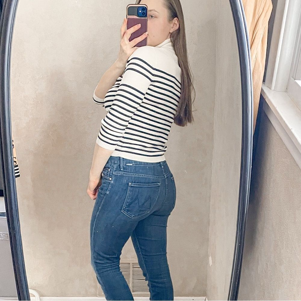 La Ligne Striped Turtleneck Sweater S - Picture 6 of 9
